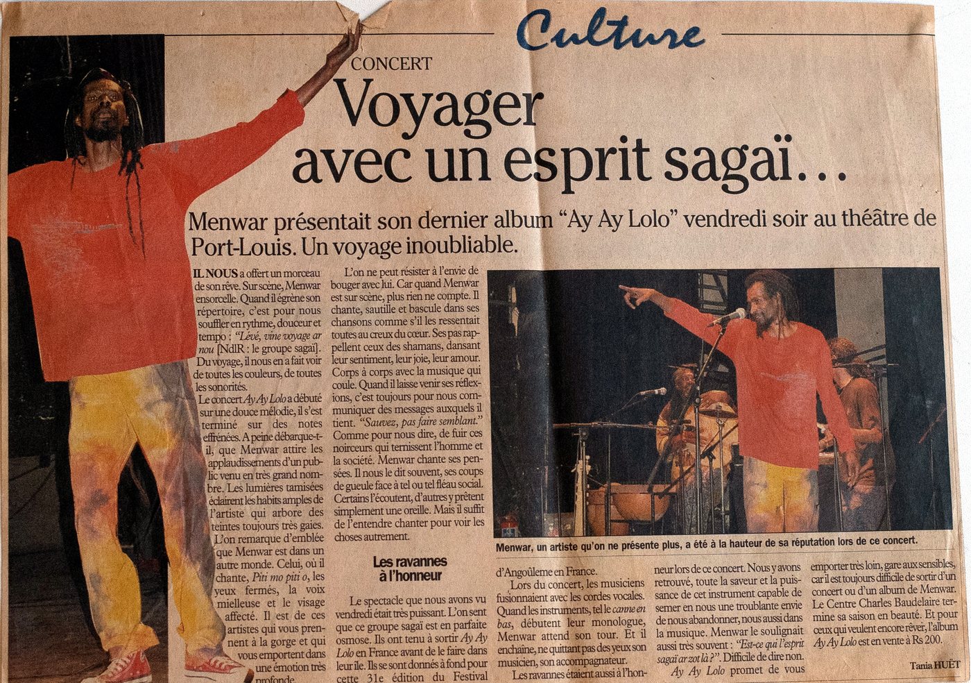 press clipping — voyager avec un esprit sagaï