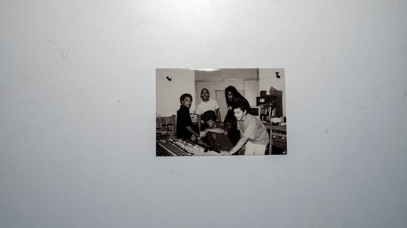 around the mixing desk, 1990s