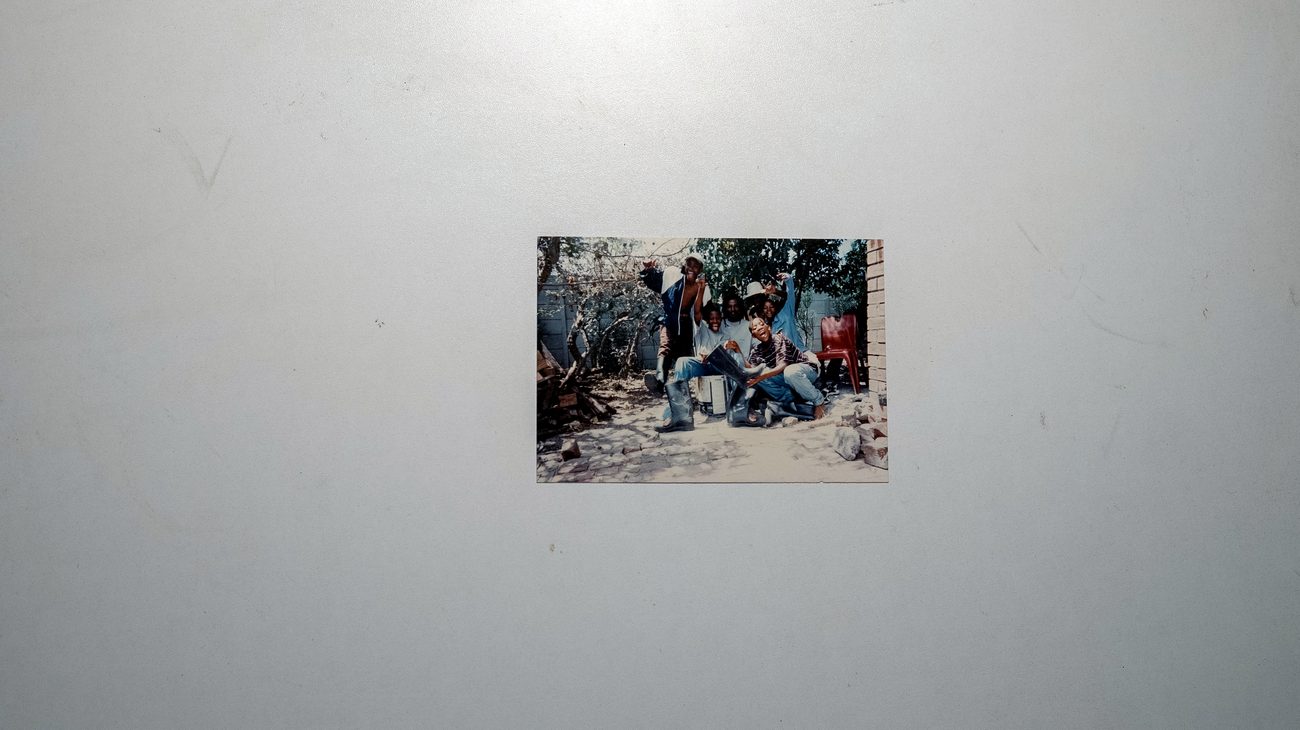 in the yard between sessions, 1980s-90s